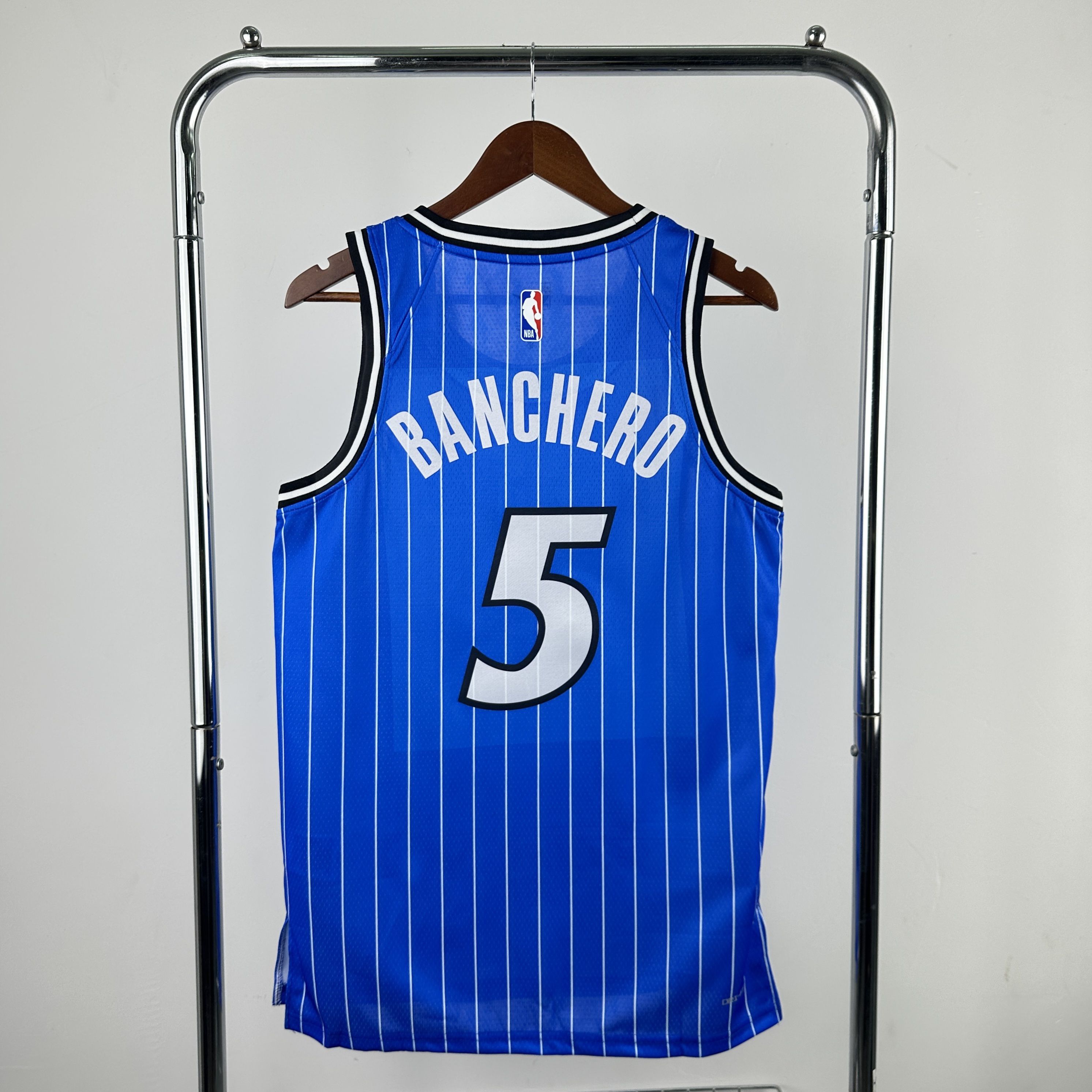 Men Orlando Magic #5 Banchero Blue Stripe Nike Season 2026 NBA Jersey